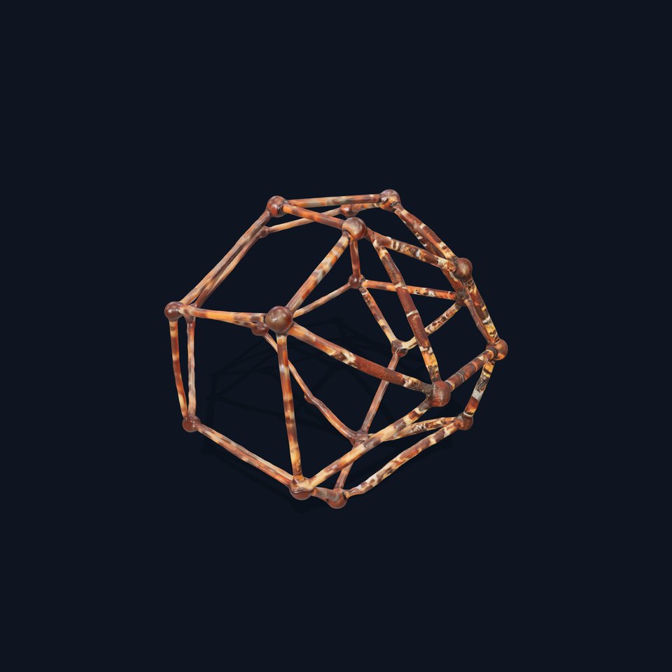 Geometric Metal Framework Model Pack